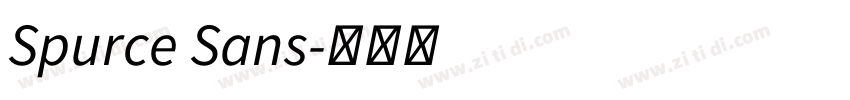 Spurce Sans字体转换 Spurce Sans字体转换